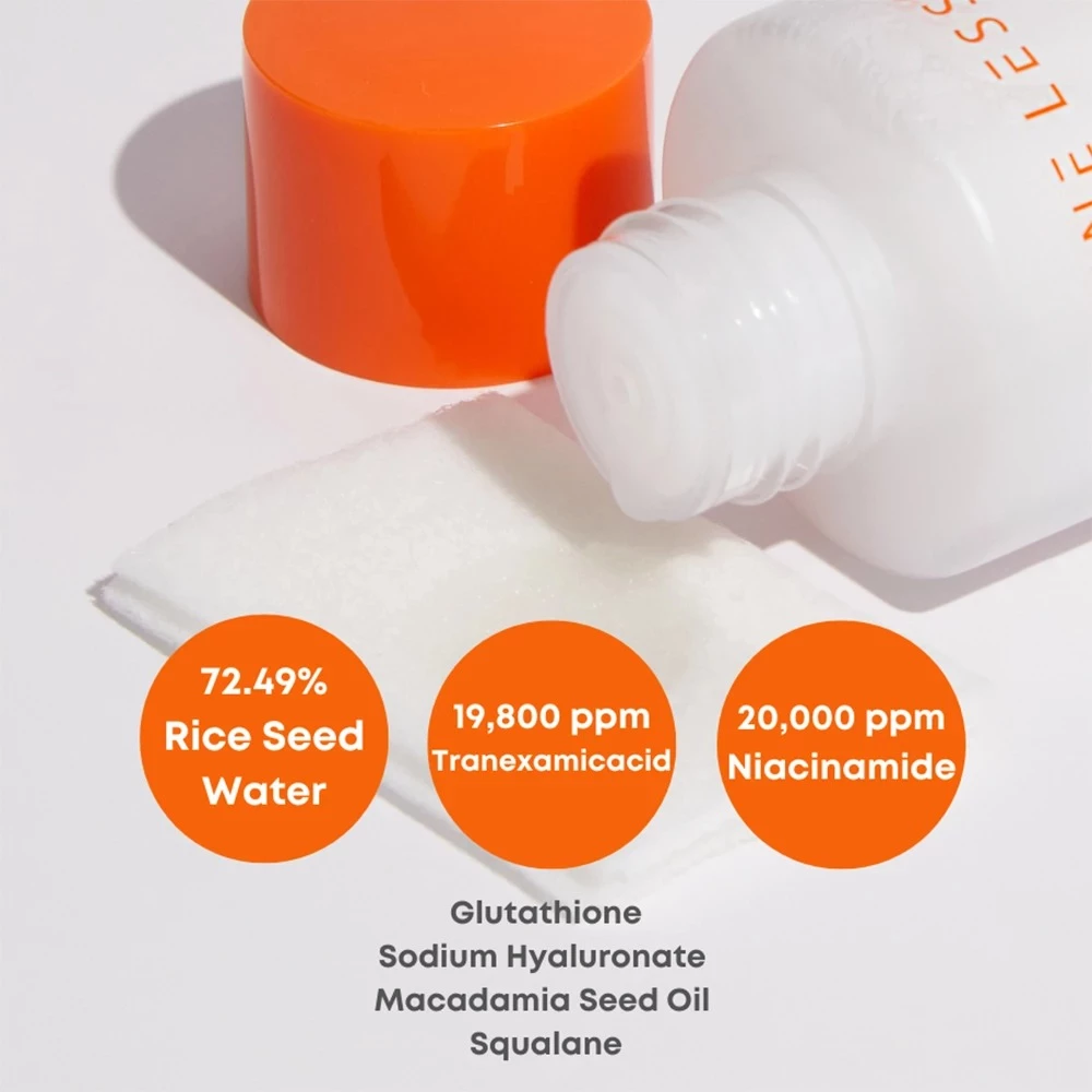 Nine Less Mela-Pro Rice TXA Toner de față